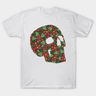 Tattoo Flower Skull T-Shirt